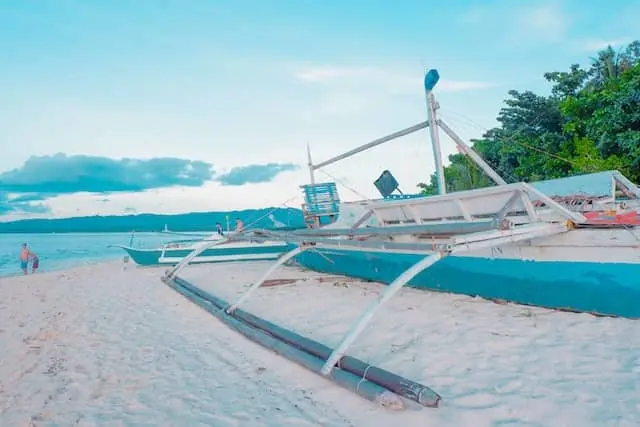 boat in canigao island