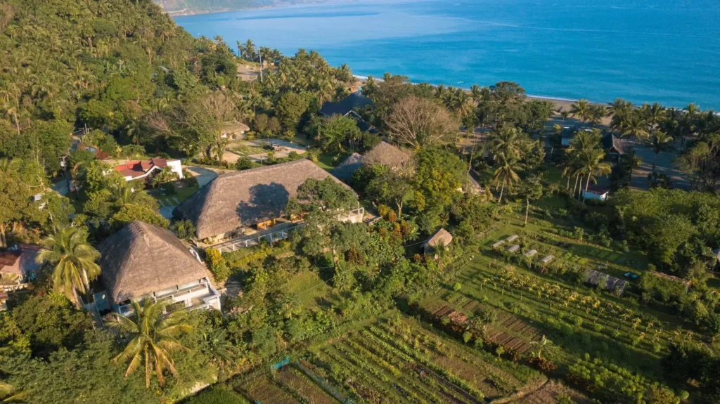 aerial view of Pannzian Beach 