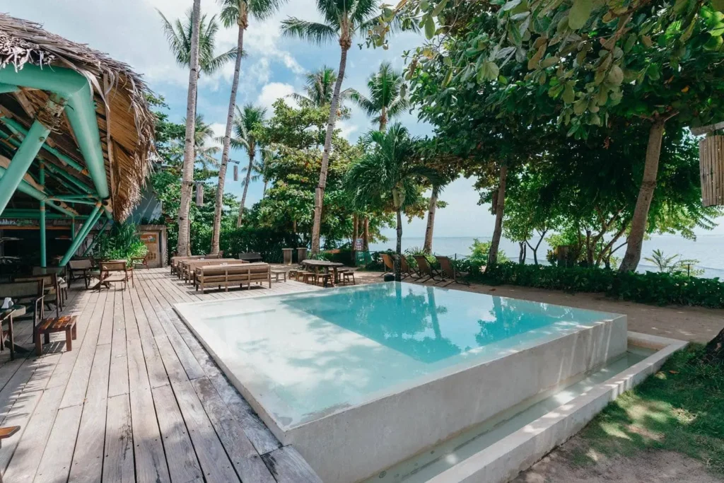 pool view of Bravo Beach Resort Siargao 