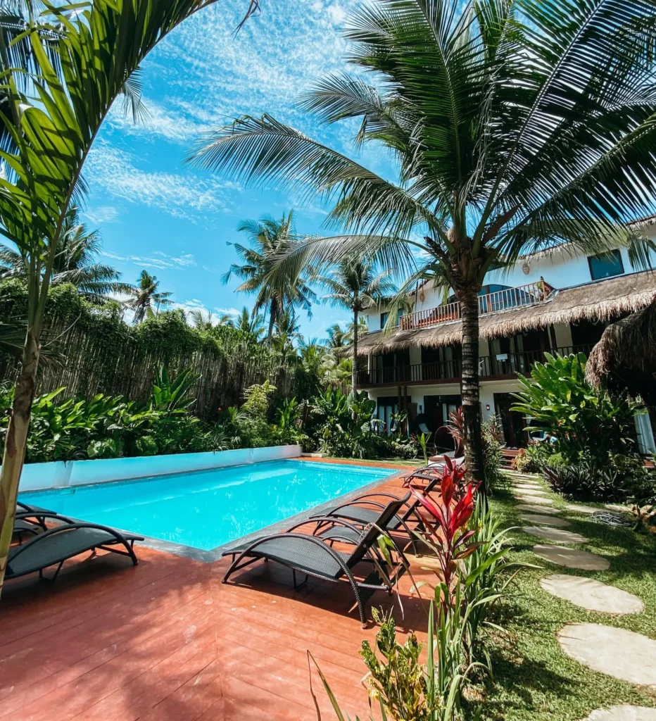 pool view of Villa Cali Siargao 