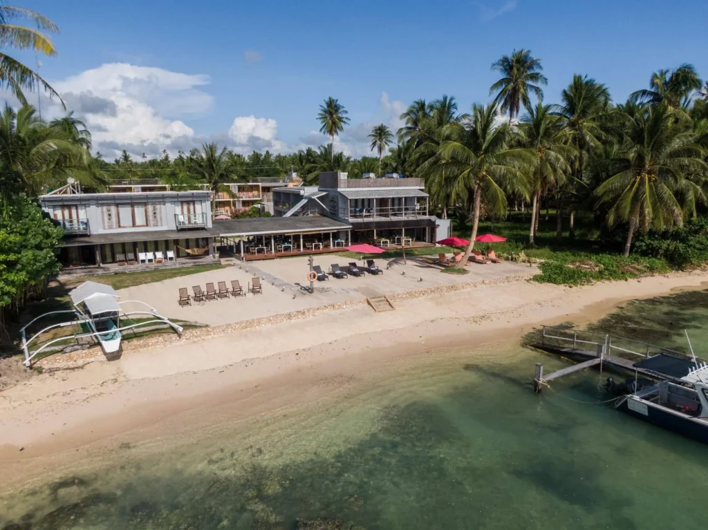 aerial view of Reef Beach Resort