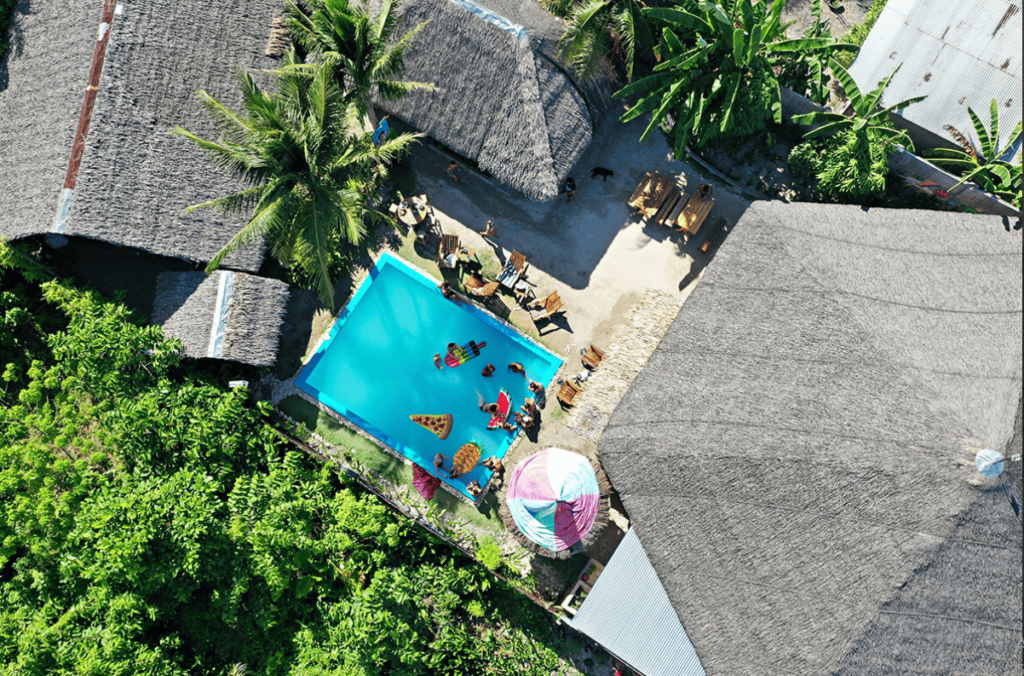 aerial view of Mad Monkey Siargao 