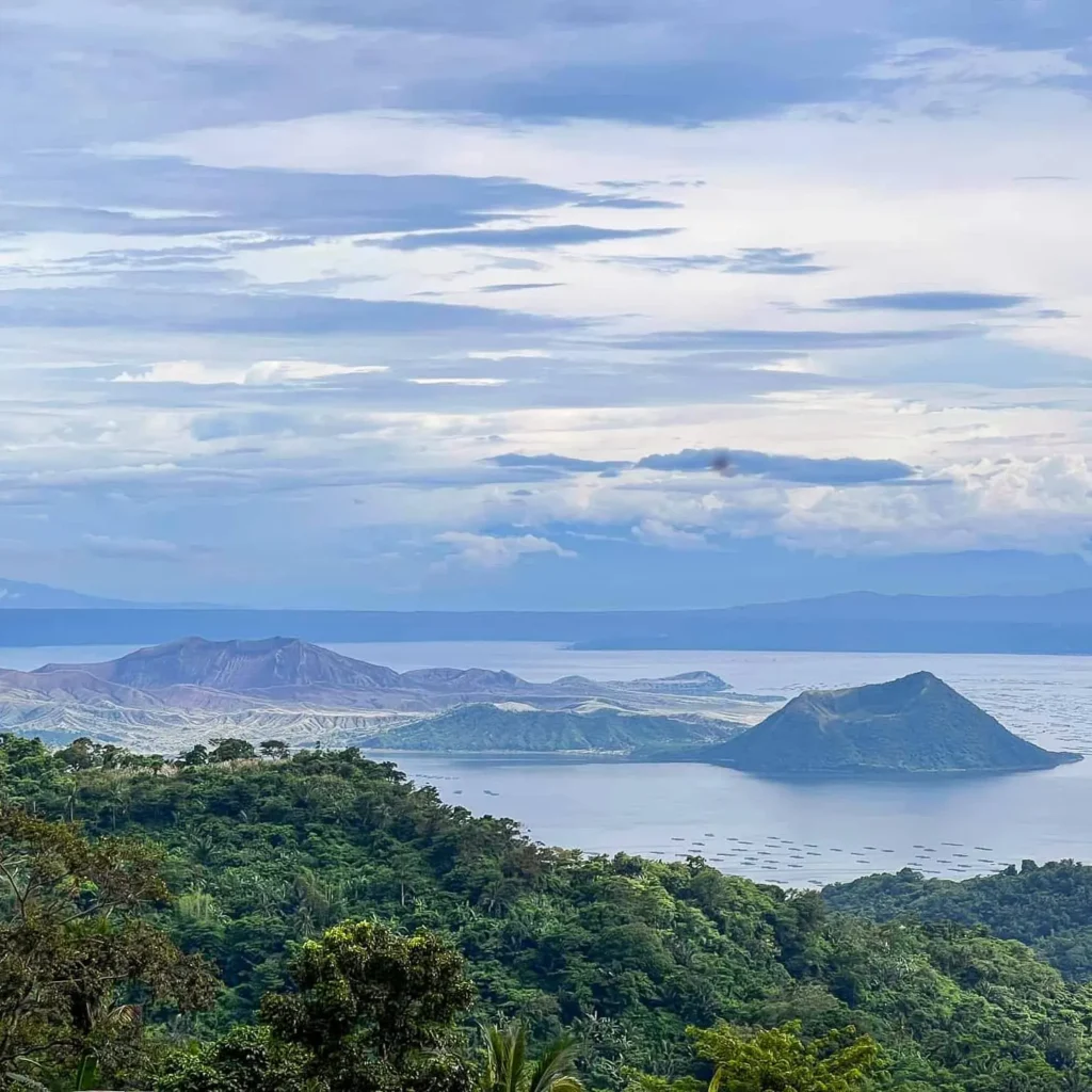 view of taal volcano