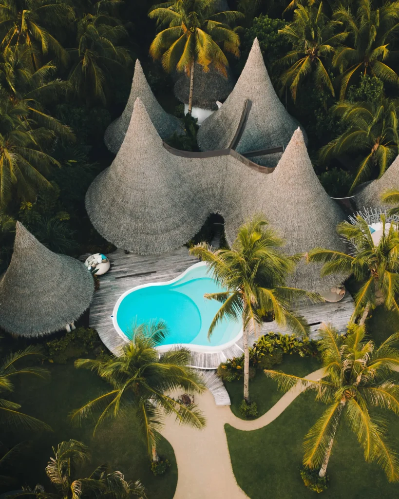 aerial view of nay palad hotel