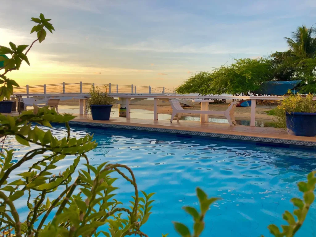 pool with a beach view in Punta Riviera Resort, Bolinao, Pangasinan