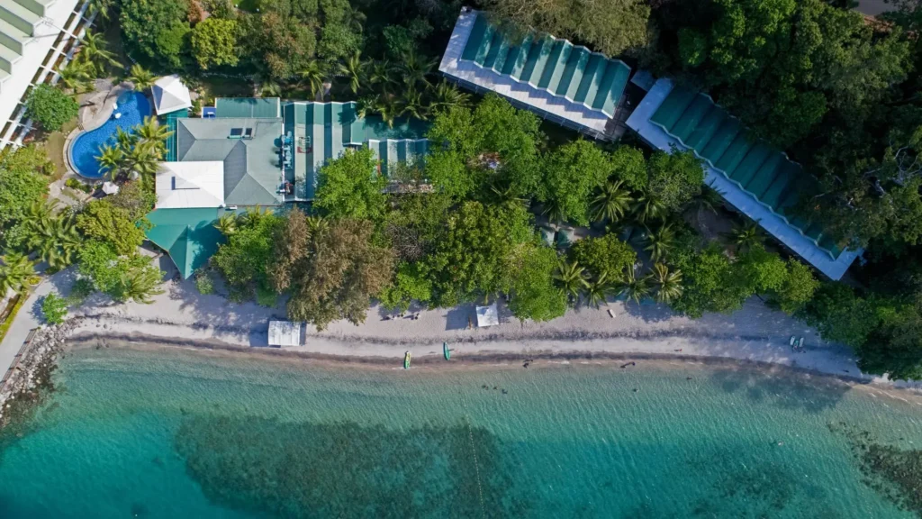 aerial view of Camayan Beach Resort in subic 